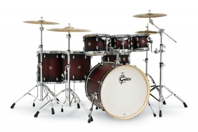 GRETSCH CATALINA MAPLE 22" 7PC SATIN DEEP CHERRY BURST DRUM KIT