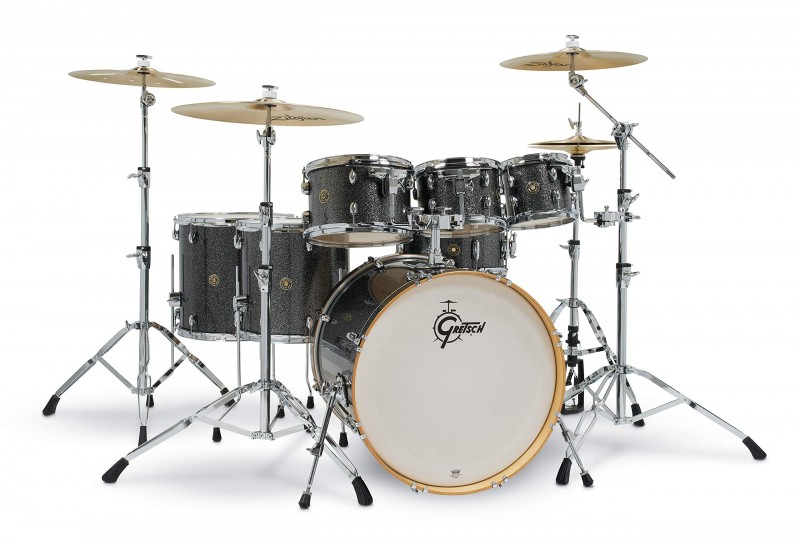 Gretsch Catalina Maple Series 22" 7pc Shell Pack - Black Stardust