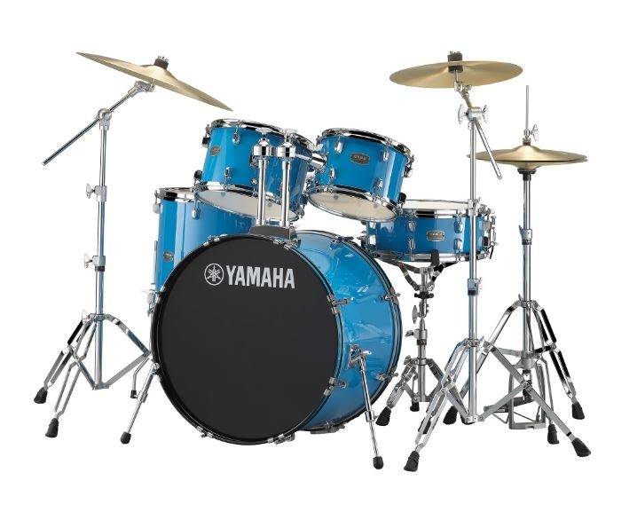 YAMAHA – RYDEEN 5 PIECE DRUM KIT IN EURO SIZES WITH HARDWARE & CYMBALS - SKY BLUE