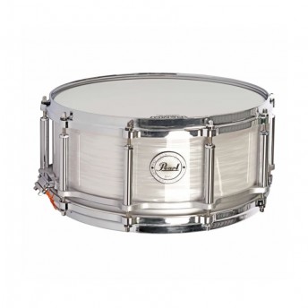 Pearl 75th Anniversary Phenolic Free Floating 14x6.5 Snare - Pearl White Oyster