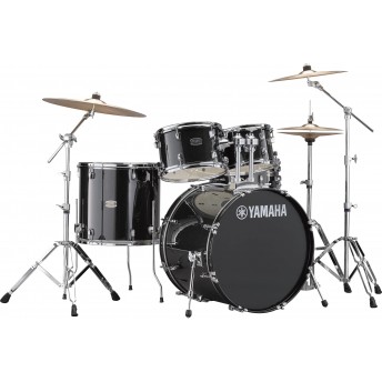 YAMAHA – RYDEEN 5 PIECE DRUM KIT IN EURO SIZES WITH HARDWARE & CYMBALS – BLACK GLITTER