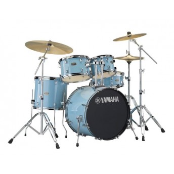 YAMAHA – RYDEEN 5 PIECE DRUM KIT IN EURO SIZES WITH HARDWARE & CYMBALS – TURQUOISE GLITTER