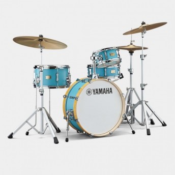 Yamaha Stage Custom Hip 4 Piece Drum Kit - Matte Surf Green - Shell Set