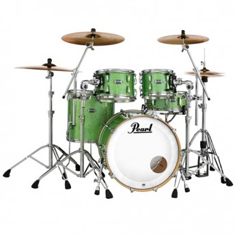 Pearl Masters Maple Complete 4 Piece Drum Kit 22" x 18" Shell Set - Absinthe Sparkle Finish