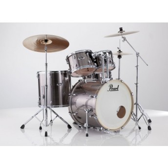 Pearl Export EXX 22" Fusion Plus Drum Kit With Hardware Smokey Chrome