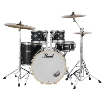 Pearl Export EXX 22" Fusion Plus Drum Kit With Hardware - Jet Black