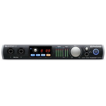 PreSonus Quantum 2 Thunderbolt 2 Audio Interface with 4 x XMAX mic preamps