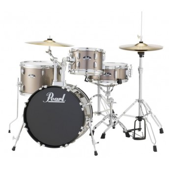 Pearl Roadshow 18" 4 Piece Drum Kit with Hardware and Cymbals Bronze Metallic