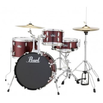 Pearl Roadshow 18" 4 Piece Drum Kit with Hardware and Cymbals Red Wine